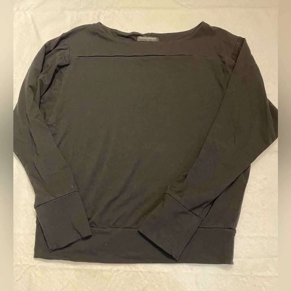 Banana Republic Activewear Long Sleeve Dolman top Size XS - black